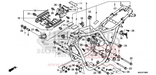 CARROSSERIE DE CHASSIS CB1100NAK de 2019